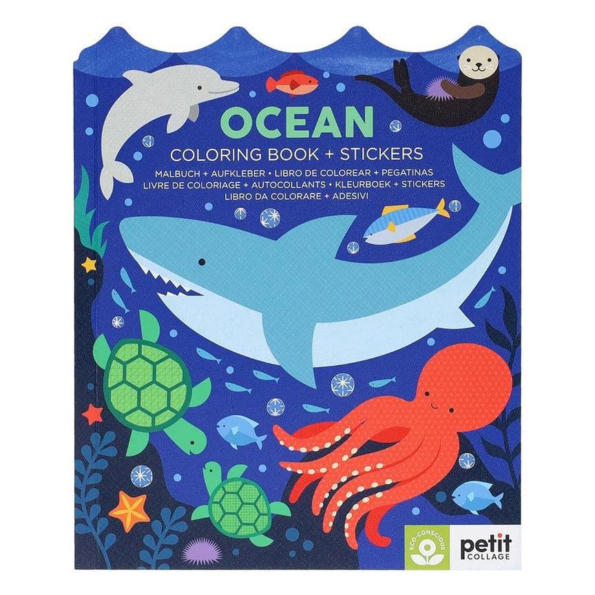 Coloring Book with Stickers - Ocean